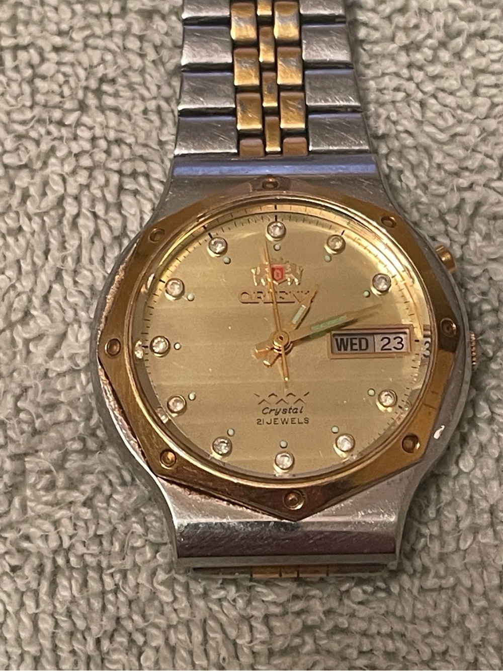 Vintage Orient Crystal 21 Jewels Automatic Watch
